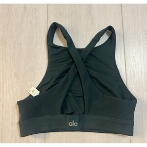 Alo Yoga Sports Bra Cross Back Size XS - Green